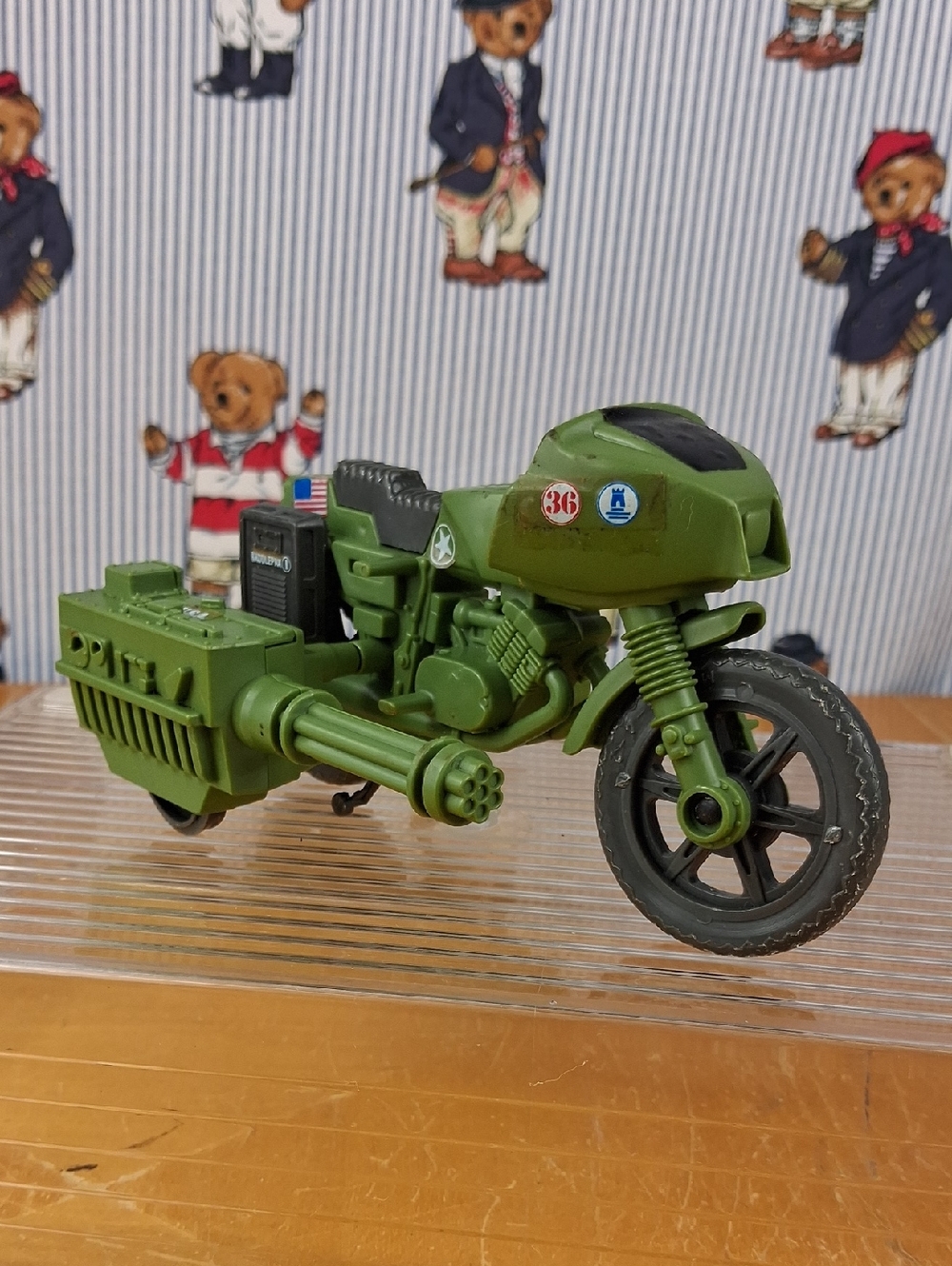 Vintage 1982 GI.JOE Complete ARAH Ram Cycle Rapid Fire Action Motorcycle